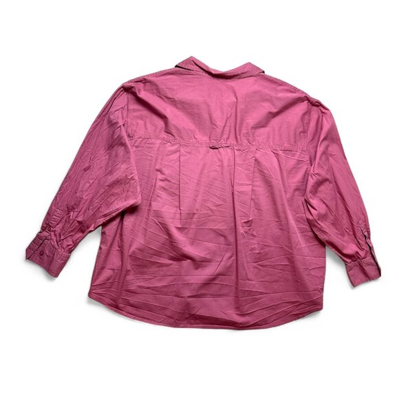 Women's‎ Rose Pink Button Down Shirt - Picture 4 of 4